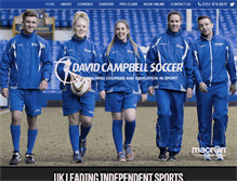 Tablet Screenshot of davidcampbellsoccer.com